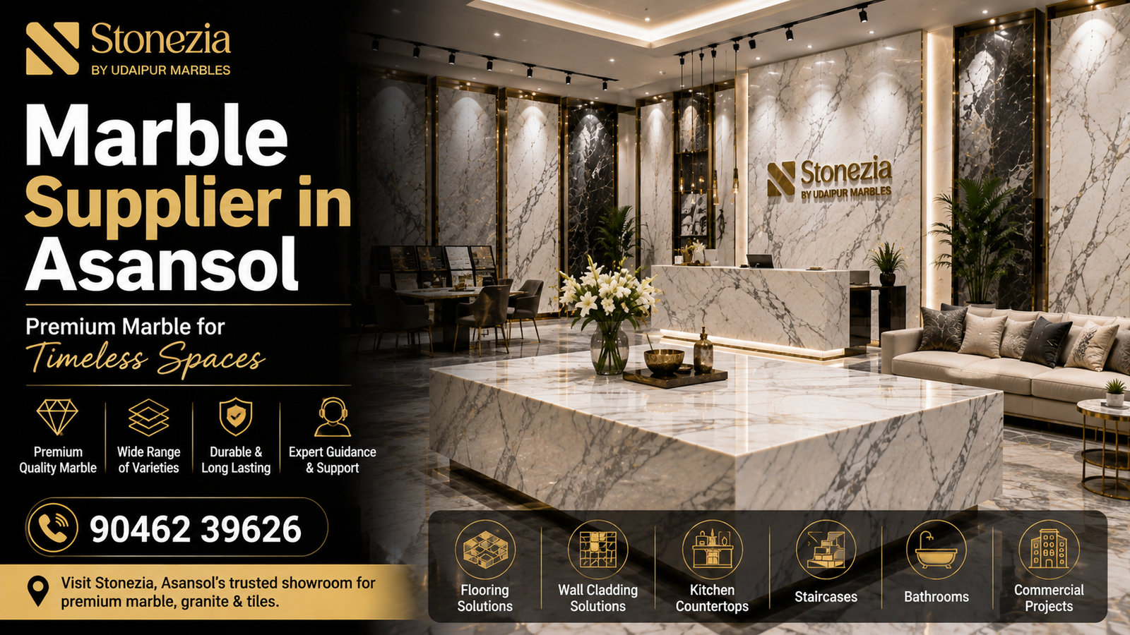 Marble Supplier in Asansol – Discover Premium Marble at Stonezia